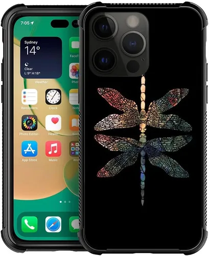 Vista 37 de ZHEGAILIAN Funda compatible con iPhone 14, funda de munición AK 47, parte trasera de vidrio templado+funda protectora de TPU de silicona suave