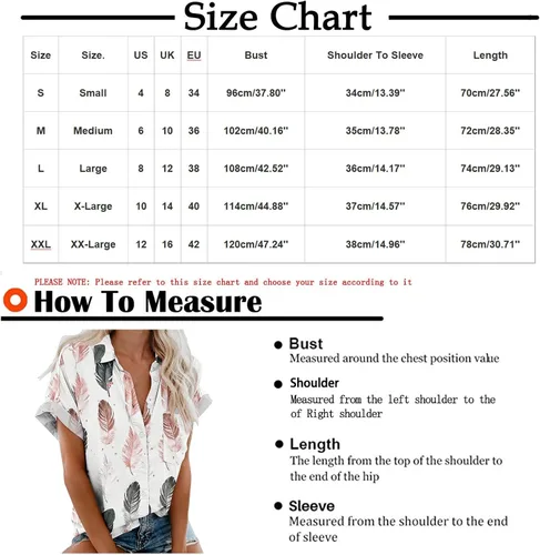 Vista 3 de Blusas elegantes para mujer, de verano 2022, casuales, de manga corta, ajuste holgado, con botones, con estampado de lunares, cuello en V