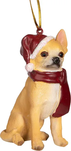 Vista 23 de Design Toscano - Figura de perro para decoración navideña.