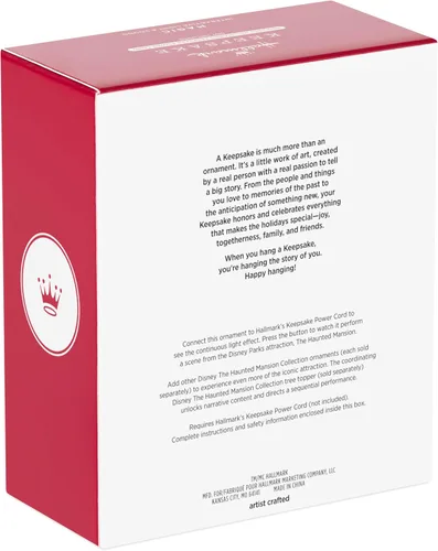 Vista 8 de Tarjeta de recuerdo Hallmark 2025, colección Disney La mansión embrujada, fantasmas autoestopistas con luz y sonido, regalos para fanáticos de Disney