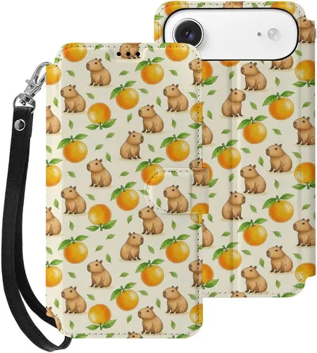 Vista 32 de SWEET TANG Compatible with iPhone 17 Pro Wallet Case Women PU Leather Shockproof Protective Folio Flip Cover (Chicken Chickens)