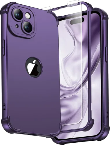 Vista 157 de ORETECH Funda para iPhone 11, con [2 protectores de pantalla de vidrio templado] [prueba de caídas de grado militar de 10 pies]