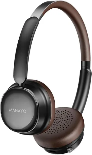 Vista 9 de ANC - Auriculares inalámbricos, batería de 100 horas, Bluetooth 5.4 con doble conexión, ligeros de 6.4 onzas para adultos, diseñados con diadema