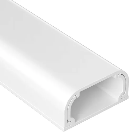 Vista 13 de Cubiertas de alambre para 2 cables de TV en la pared, ocultador de cables pintable de 47 pulgadas, kit de gestión de cables mediano, ocultación