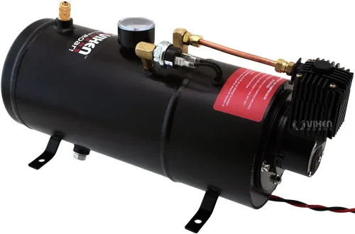Vista 7 de Vixen Horns Kit de bocina de tren para camiones/coche/semi. Sistema completo a bordo: compresor de aire de 150 psi, tanque de 1 galón, 4 trompetas.