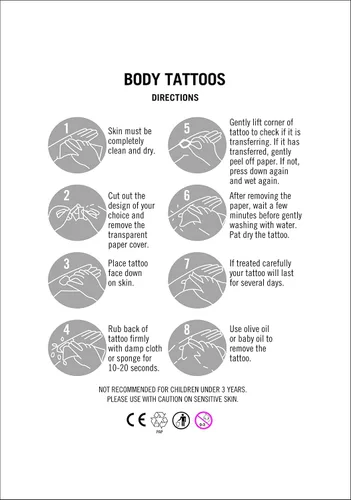 Vista 3 de Tatuajes temporales pegatinas falsas cuerpo brazo pecho hombro tatuaje para hombres o mujeres (león)