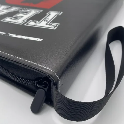 Vista 2 de Carpeta de Cartas Coleccionables de Lujo para Coleccionistas 400 Bolsillos de Alta Calidad 4 Bolsillos Portaálbum con Cremallera (Negro-4-Bolsillos)