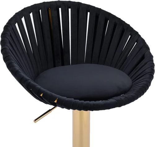 Vista 4 de Taburetes de bar modernos y ajustables giratorios, taburete de bar de cocina con respaldo, juego de 2, sillas de bar de estilo ocio, para isla