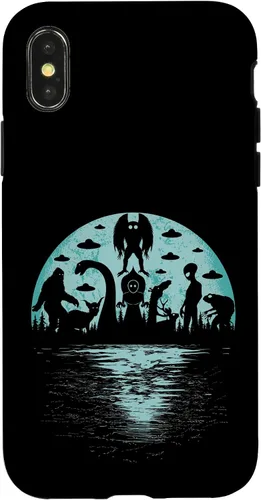 Vista 5 de Bigfoot Nessie Mothman and Aliens Cryptid Ovnis Cryptozoology - Carcasa para iPhone 17
