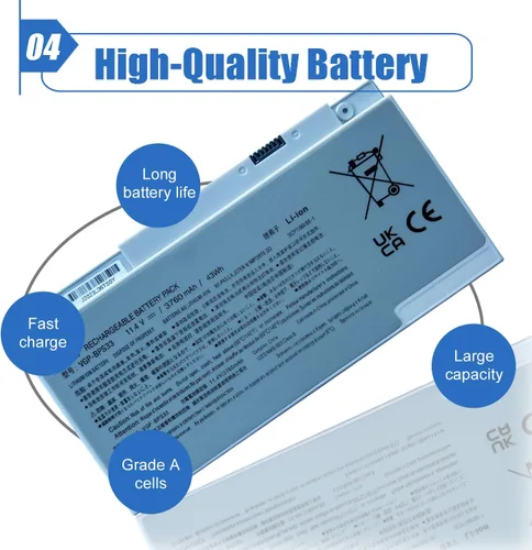 Vista 5 de Dentsing VGP-BPS33 - Batería para portátil compatible con Sony Vaio Svt-14 Svt-15 T14 T15 pantalla táctil Ultrabooks VAIO SVT14126CXS SVT14127CGS