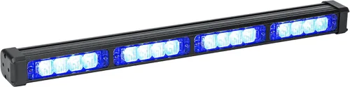 Vista 14 de LAMPHUS SolarBlast SBLS44, barra de luces LED de advertencia de emergencia para cubierta, 16 W, azul y rojo