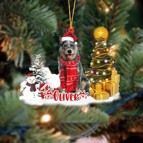 Vista 95 de NAZENTI Adorno personalizado de gato abisinio con árbol de pino, adorno de Navidad personalizado para perros amantes de las mascotas, colgante
