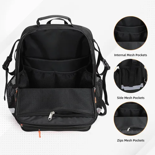 Vista 6 de Bolsa de primeros auxilios para trauma, mochila vacía, kits de emergencia médica, bolsa de salto para emergencias médicas, EMS, policía, bomberos