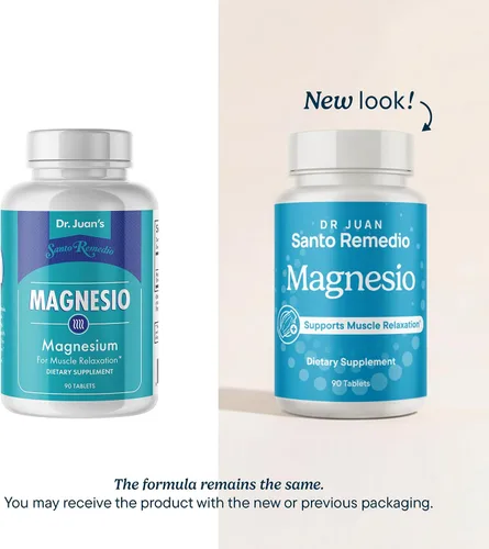 Vista 2 de Santo Remedio Magnesio, apoya la relajación muscular, suplemento dietético, citrato de magnesio 300 mg, sin sabores artificiales, sin