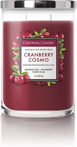 Vista 8 de Colonial Candle - Vela perfumada de frasco con aroma a agua de coco, colección clásica de cilindros, 2 mechas, azul, 19 onzas - hasta 120 horas