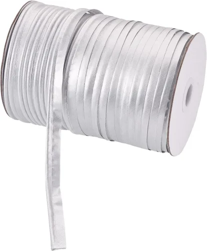 Vista 10 de Beadthoven - Cinta bies de poliéster satinado de 109 yardas/rollo de 3/8 pulgadas con brillo satinado de poliéster de un solo pliegue, cordón