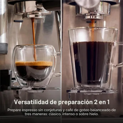 Vista 4 de Ninja Luxe Café Mini, máquina de café expreso y café por goteo, inoxidable
