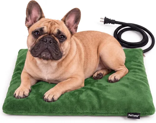 Vista 22 de Almohadilla térmica para mascotas para gatos, perros, interiores y exteriores, impermeable, con calefacción, cama para gatos, cama climatizada