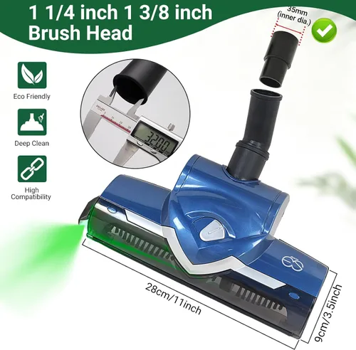 Vista 8 de EZ SPARES Cabezal de cepillo turbo de repuesto con pantalla LED de polvo, cepillo universal para aspiradora compatible con la mayoría de marcas