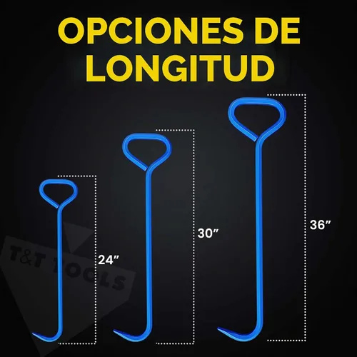 Vista 4 de T&T Tools - Herramienta de gancho para tapa de registro de 24 pulgadas, 5/8