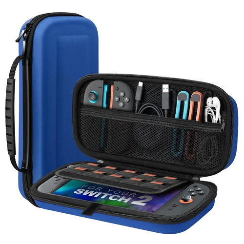 Vista 58 de TiMOVO Carrying Case for Nintendo Switch 2 (2025), Large Capacity Protective Hard Shell Portable Travel Case Pouch for Switch 2, with 10 Game Card