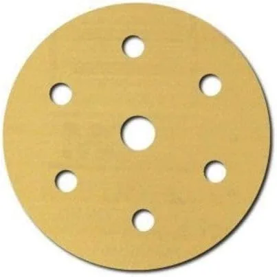Vista 4 de 3M 182 Hookit - 236U Oro 6 pulgadas, P1C, disco de película antipolvo., 3, Dorado