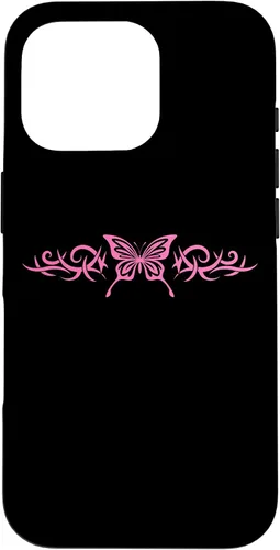 Vista 20 de Pink Butterfly Tattoo Harajuku Grunge Egirl y2k Aesthetic Case for iPhone 17