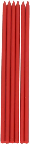 Vista 8 de 24 piezas de repuesto de lápiz de carpintero de 0.110 in de grafito sólido para carpintería para marcado de dibujo arquitecto (rojo)