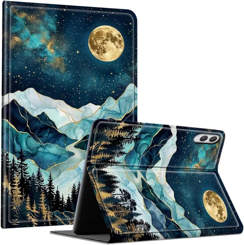 Vista 133 de Slim Case for Samsung Galaxy Tab S10 Lite / S10 FE / S9 FE 10.9" & Galaxy Tab S9 11", Multi-Angle Stand PU Leather Smart Folio Cover with Soft TPU