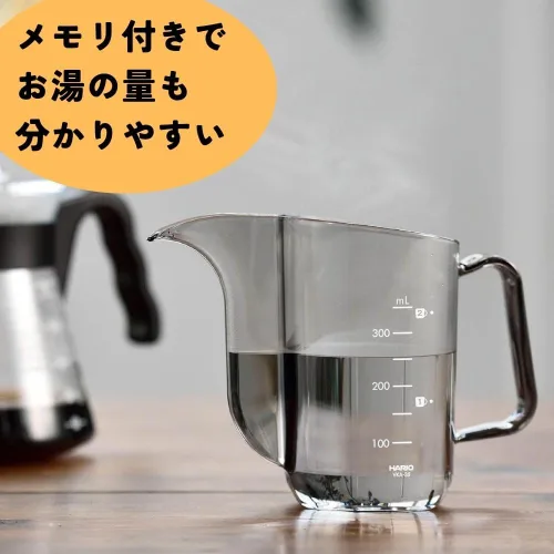 Vista 2 de Hario V60 - Hervidor de goteo "Air", 11.8 fl oz, negro transparente