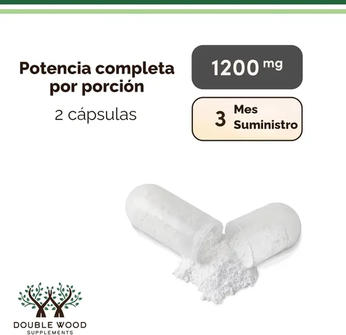 Vista 6 de Double Wood - Cápsulas de musgo marino irlandés, más potentes que el extracto de gel de musgo marino (180 unidades, 1,200 mg por porción)