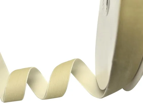 Vista 110 de Chenkou Craft Cinta de Terciopelo Beige 25 Yardas 1/4" Lotes a Granel (Beige, 1/4"(6mm))