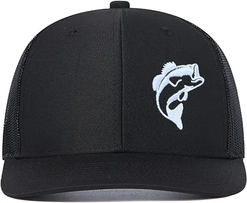Vista 21 de Sombreros de pez lubino para hombres y mujeres, regalos de pesca con mosca, gorra de béisbol para papá
