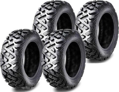 Vista 5 de WANDA Juego de 4 neumáticos ATV 19X7-8 delanteros y 18X9.5-8 traseros 4PR estilo Big Horn