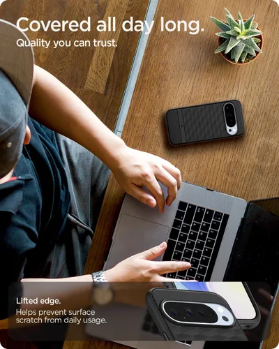 Vista 6 de Spigen para Pixel 10 Pro XL, funda Parallax MagFit (2025) [Diseñada para Pixelsnap, compatible con accesorios MagSafe] - negro mate