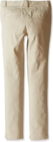 Vista 2 de Nautica Girls' School Uniform Twill Skinny Pants, Comfortable Stretch Material, Wrinkle & Fade Resistant Negro