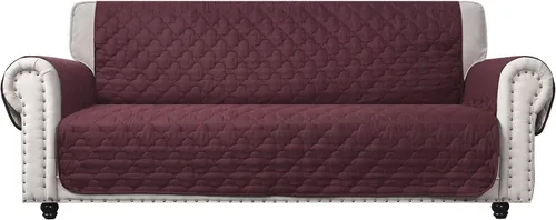 Vista 13 de CHHKON Fundas para muebles, funda de sofá con bolsillos laterales, 100% impermeable, acolchada, protector de muebles para perros, mascotas y sofá