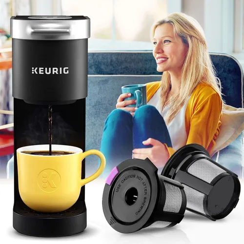 Vista 7 de K Cups reutilizables para K-eurig, paquete de 8 K Cups de cápsulas de café reutilizables, K Cup reutilizable universal para K-eurig 1.0 y 2.0
