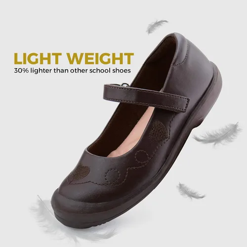 Vista 3 de firelli Mary Jane - Zapatos de uniforme escolar para niñas, cómodos zapatos de vestir para niñas