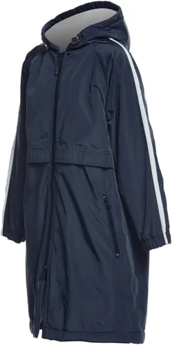 Vista 2 de Sporti Parka de natación unisex para jóvenes con forro polar de felpa, tela exterior resistente al agua, cremallera bidireccional, múltiples