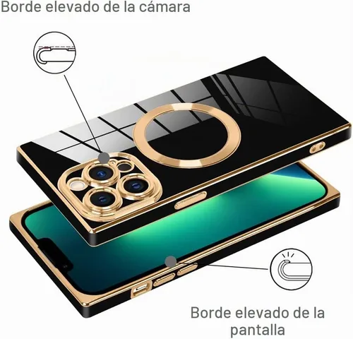 Vista 5 de LSL Estuche magnético para iPhone 13 Pro Max [Compatible con MagSafe], de TPU suave, para absorber golpes, antideslizante, antiarañazos, cubierta
