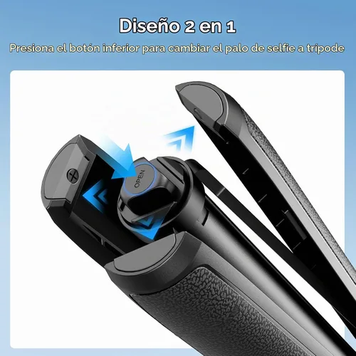 Vista 3 de SmallRig Trípode de palo selfie extensible de 59 pulgadas para cámara de acción, con adaptador bidireccional de liberación rápida para Osmo Action
