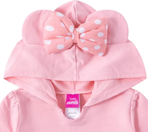 Vista 3 de Disney Minnie Mouse - Conjunto de sudadera con capucha y pantalones para bebés y niños pequeños