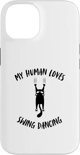 Vista 4 de My Human Loves Swing Dancing - Cat Parent Hobby Lover Case for iPhone 16