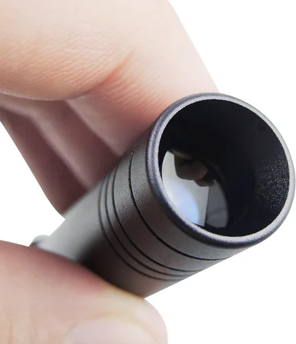 Vista 3 de Dicroscopio de calcita de trabajo pesado de mano, gema tricóica y pruebas gemológicas, joyero herramienta metal cuerpo gemología 0.591 in diámetro