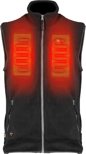 Vista 2 de Fieldsheer Trek - Chaleco térmico para hombre con control Bluetooth, carcasa suave, protección contra el viento y el agua, y forro que absorbe