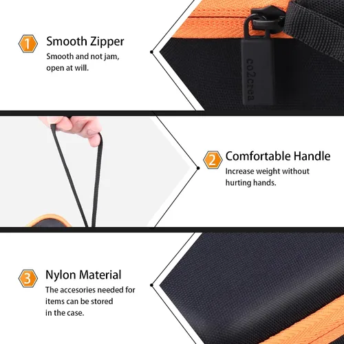 Vista 7 de co2CREA Estuche rígido compatible con tijeras eléctricas inalámbricas Worx WX082L / WX081L 4V ZipSnip, estuche de transporte Poratble para tijeras