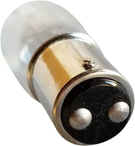 Vista 4 de (2 unidades) Bombillas transparentes tipo empuje para Kenmore Singer Janome Otra bombilla de máquina de coser estilo antiguo 15W 120V