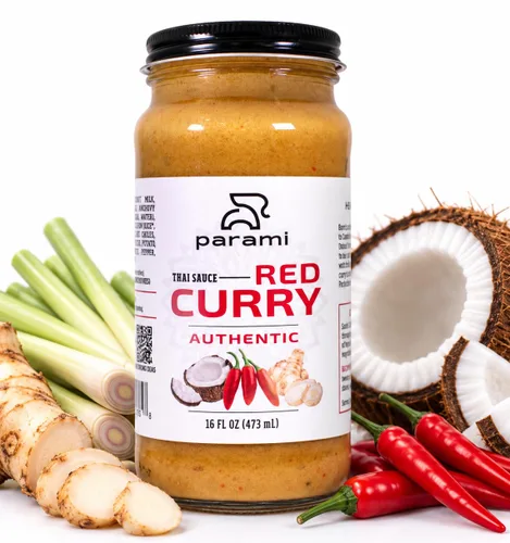 Vista 18 de Parami Salsa de curry tailandés tamaño 16 onzas (sin gluten, sin lácteos, sin nueces) (paquete de 1, verde)