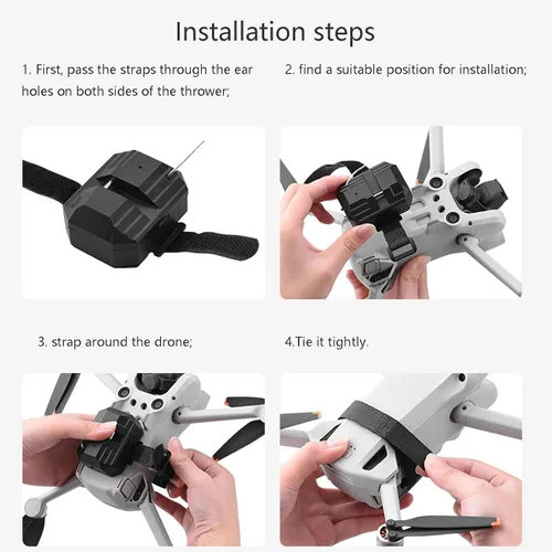 Vista 6 de Sistema Airdrop compatible con DJI Mini 4 Pro/Mini 3/Mini 3 Pro/Mini 2/Mini SE Drone Payload Dropper Release Dropper System Delivery Transport